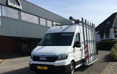 MAN TGE voorzien van glasresteel