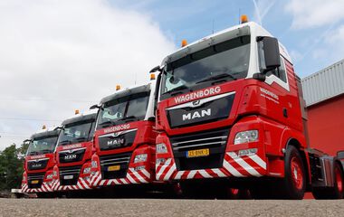 Wagenborg Nedlift 4 stuks MAN TGX 26.580 6x4 BLS