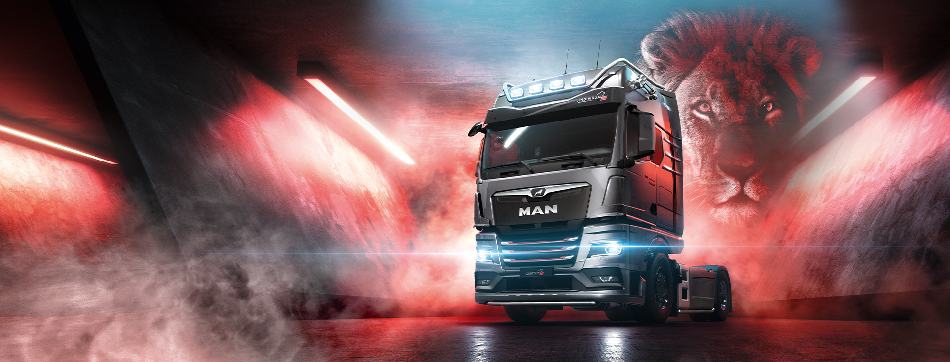 De MAN TGX Individual Lion S: